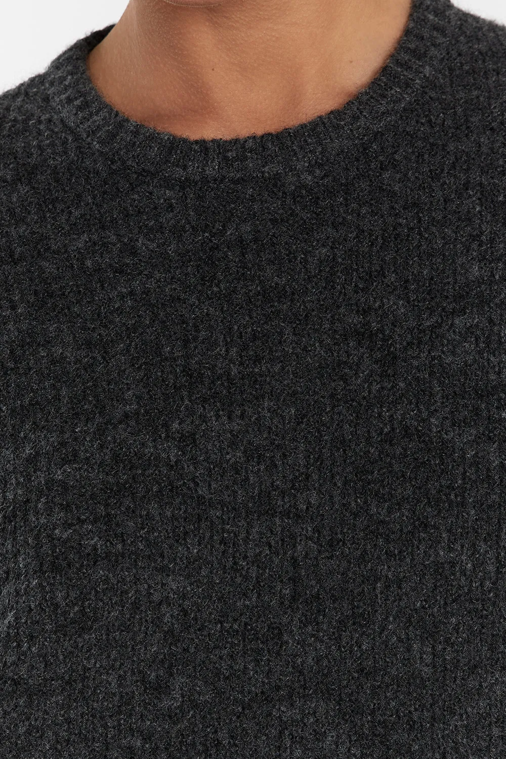 ANDERSON CHARCOAL MARLE KNIT JUMPER