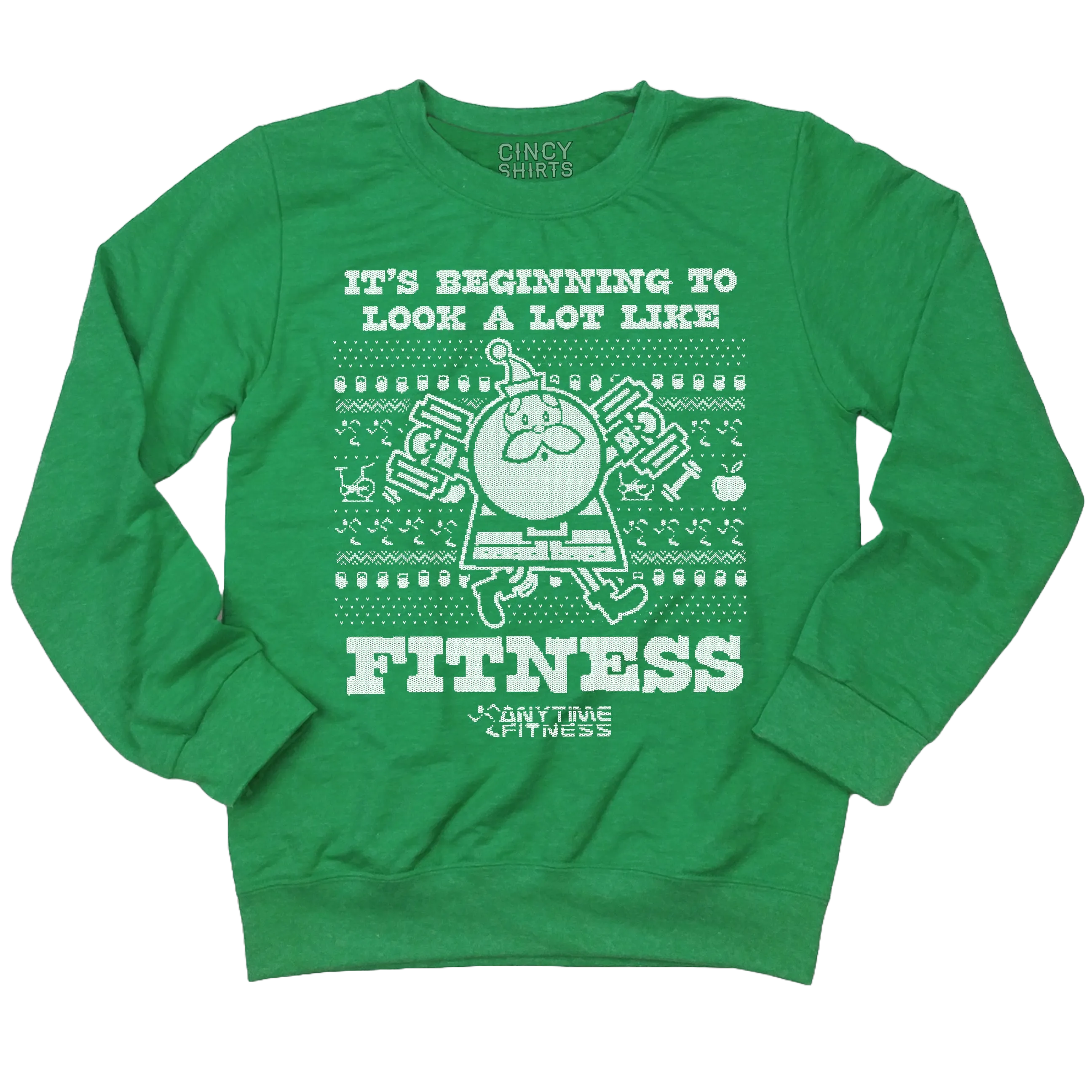 Anytime Fitness Ugly Christmas Sweatshirt