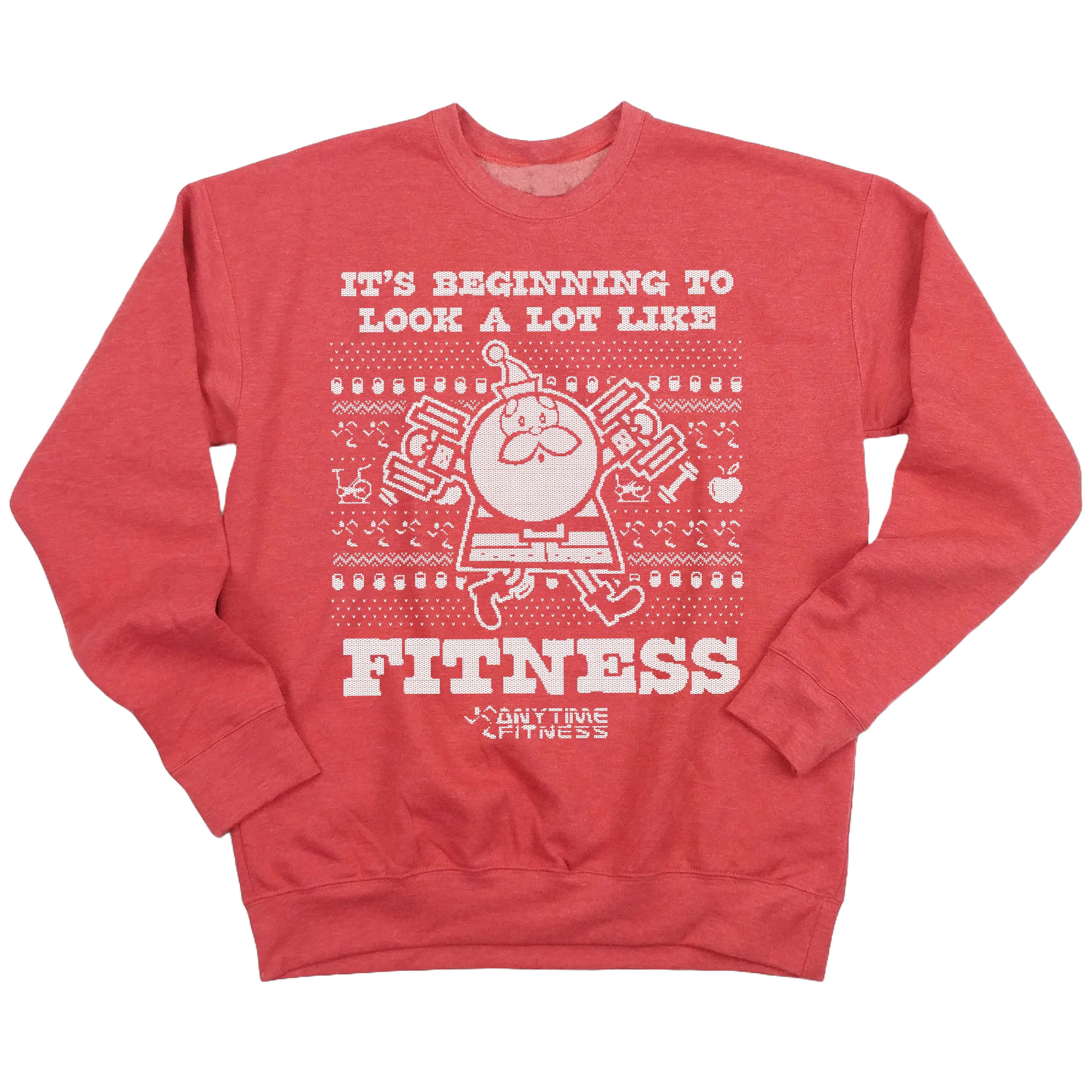 Anytime Fitness Ugly Christmas Sweatshirt