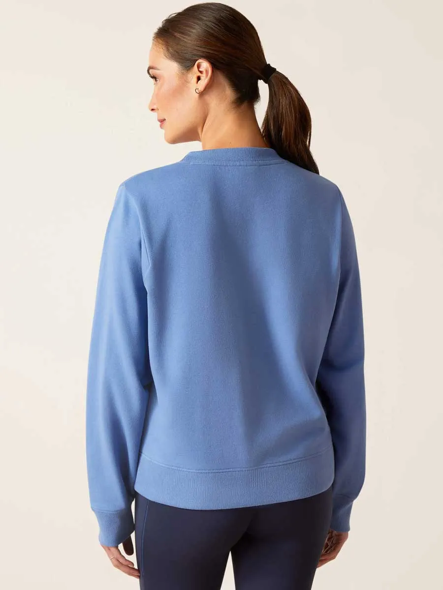 ARIAT Memento Sweatshirt - Womens - Dutch Blue