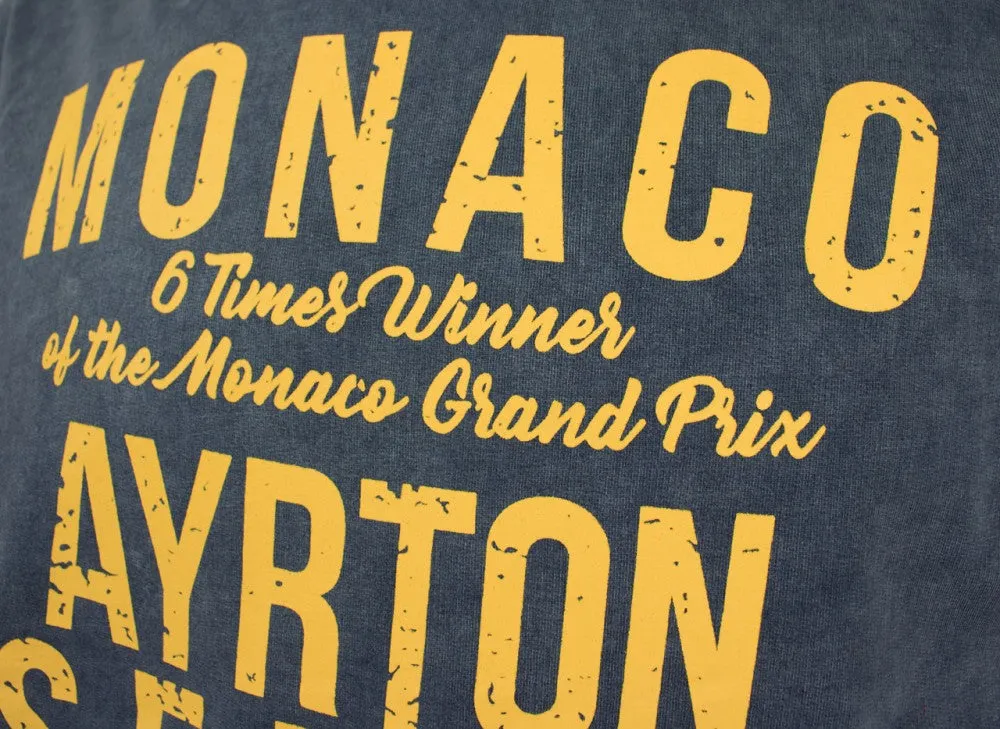Ayrton Senna Hoodie, Monaco 1987, Blue, 2018