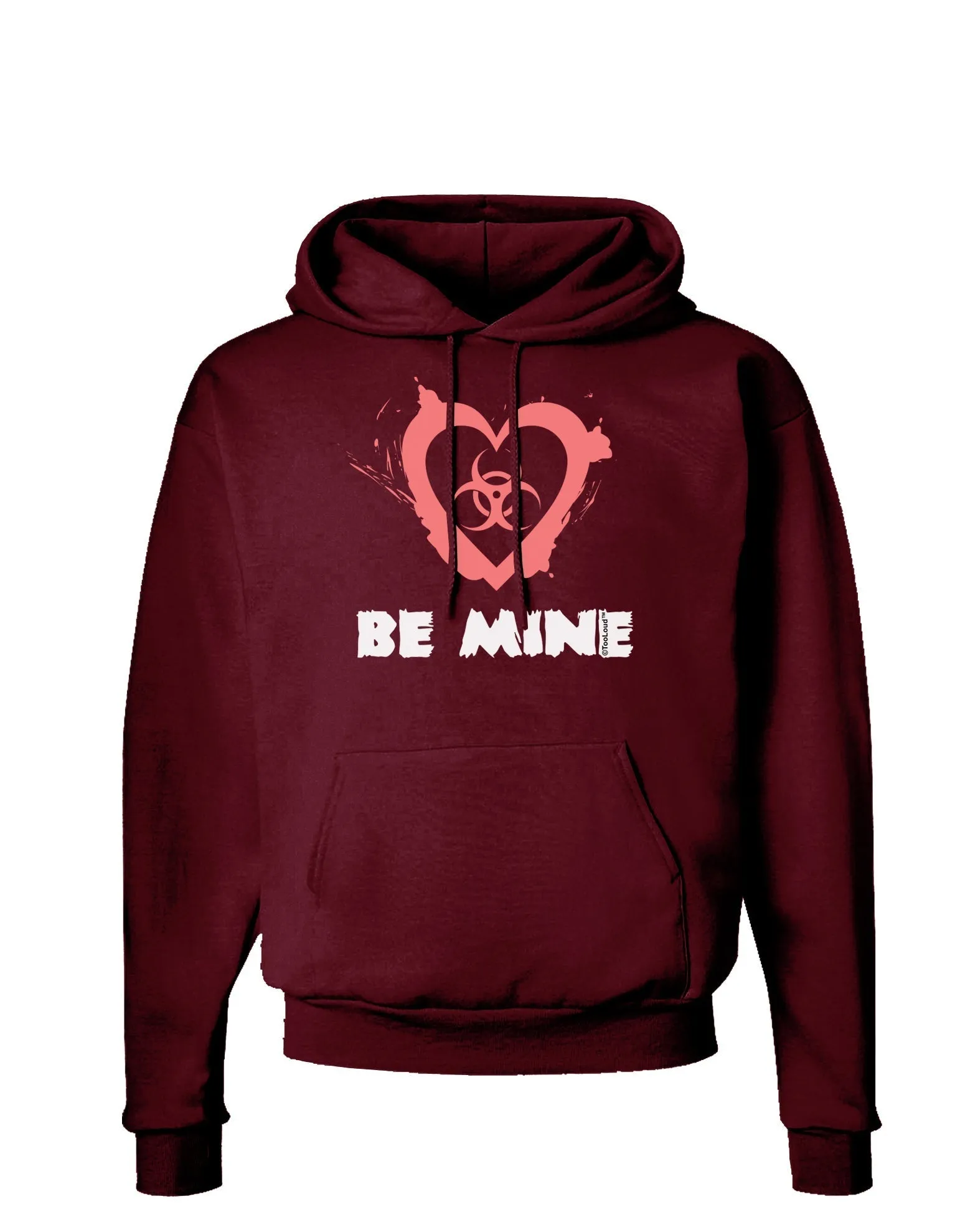 Be Mine - Bio Hazard Heart Dark Hoodie Sweatshirt by TooLoud