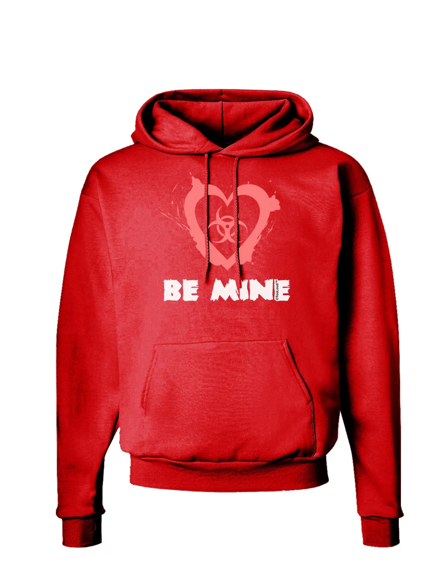 Be Mine - Bio Hazard Heart Dark Hoodie Sweatshirt by TooLoud