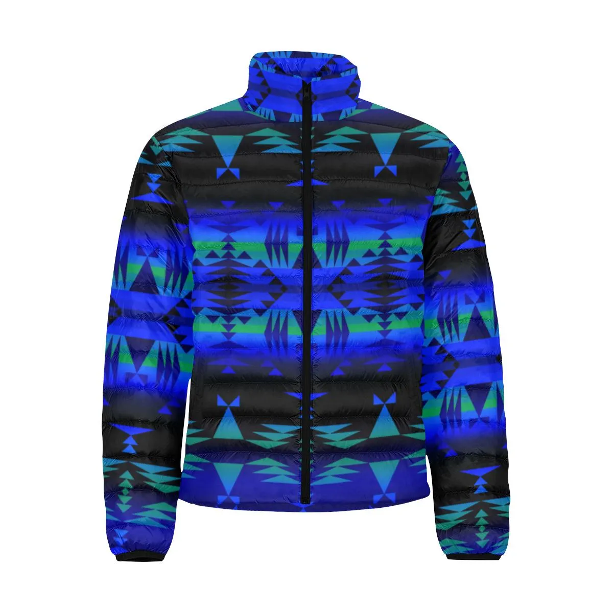 Between the Blue Ridge Mountains Men's Stand Collar Padded Jacket