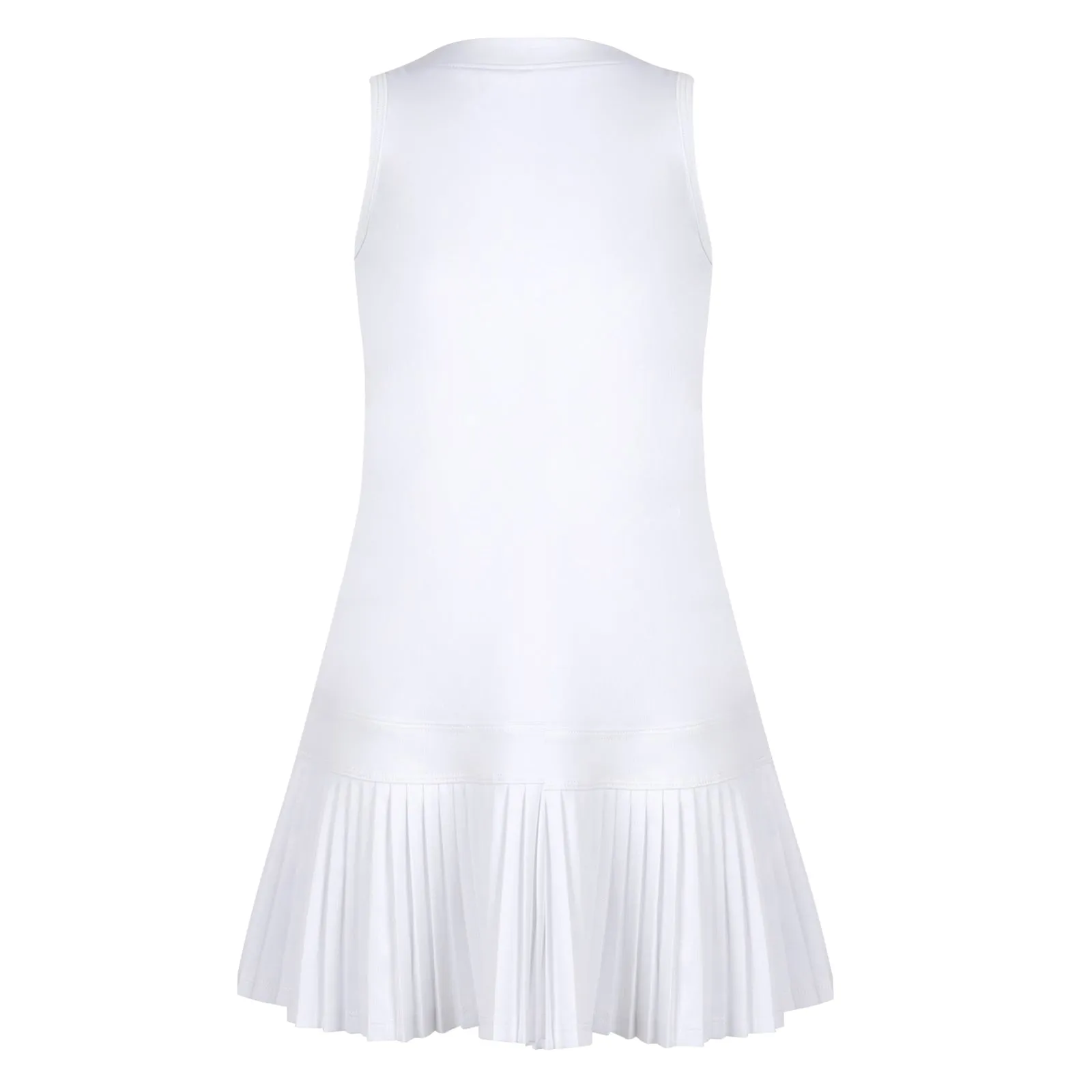 Carnival Lights White Pleat Dress