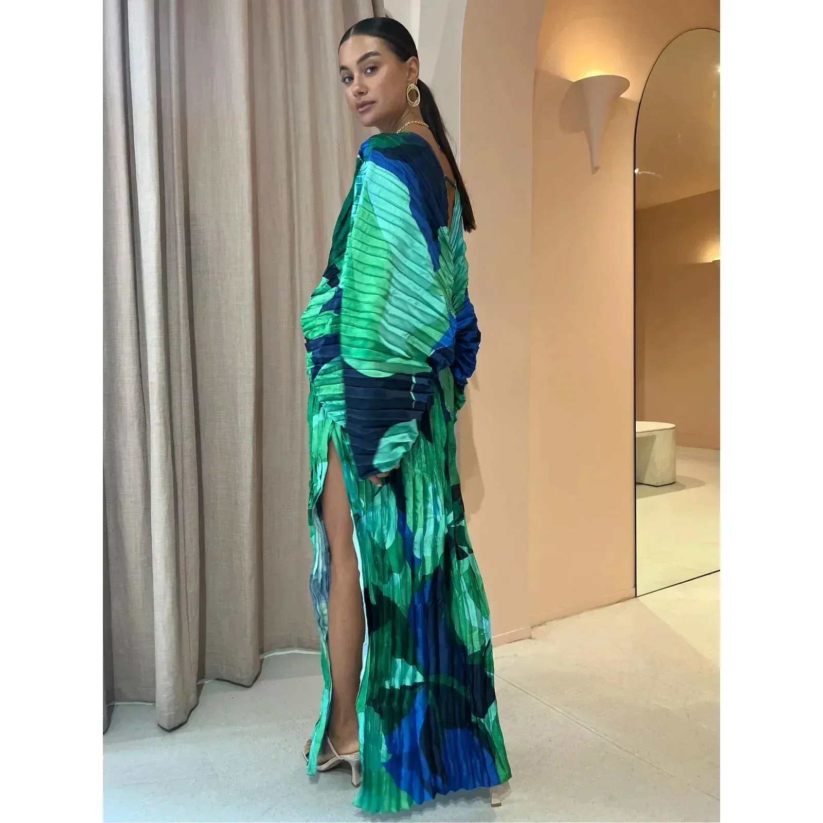 Clementine - Pleated Evening Gown