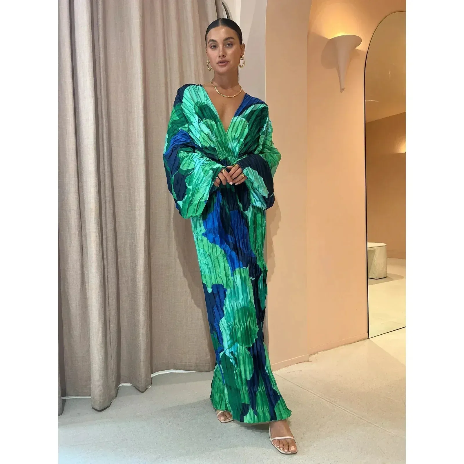 Clementine - Pleated Evening Gown