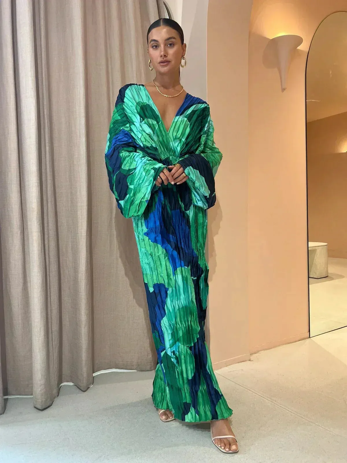 Clementine - Pleated Evening Gown