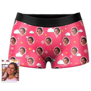 Cloud Custom Face Boxer Shorts Custom Underwear For Men