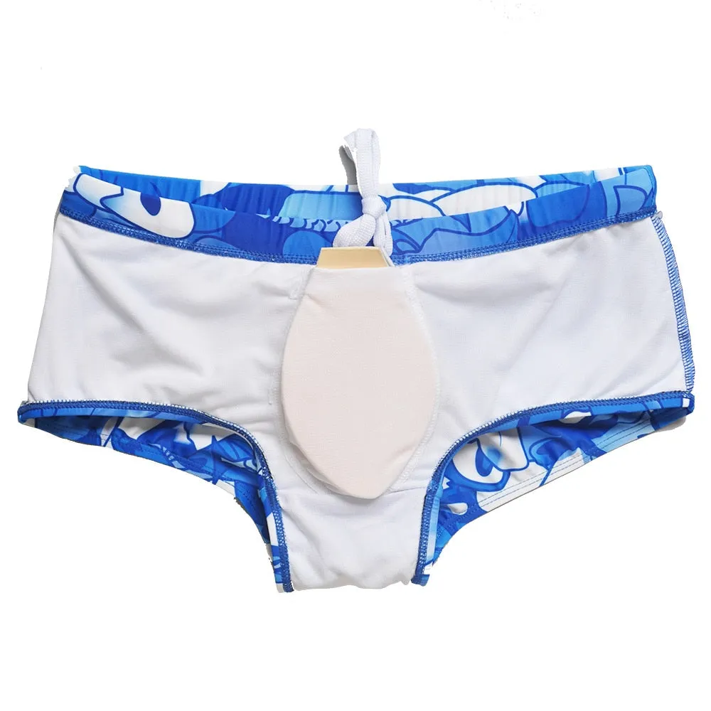 Colorful Urban Abstract Print Men Brief