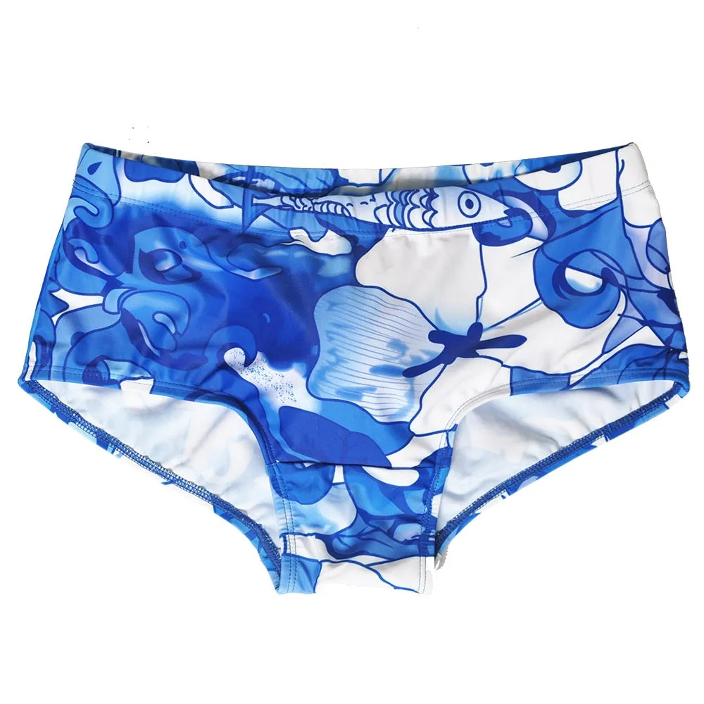Colorful Urban Abstract Print Men Brief
