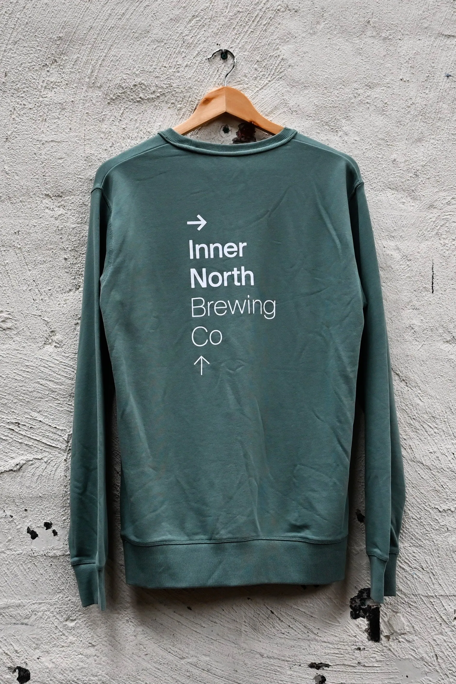 Crew Jumper (Sage, Grey)