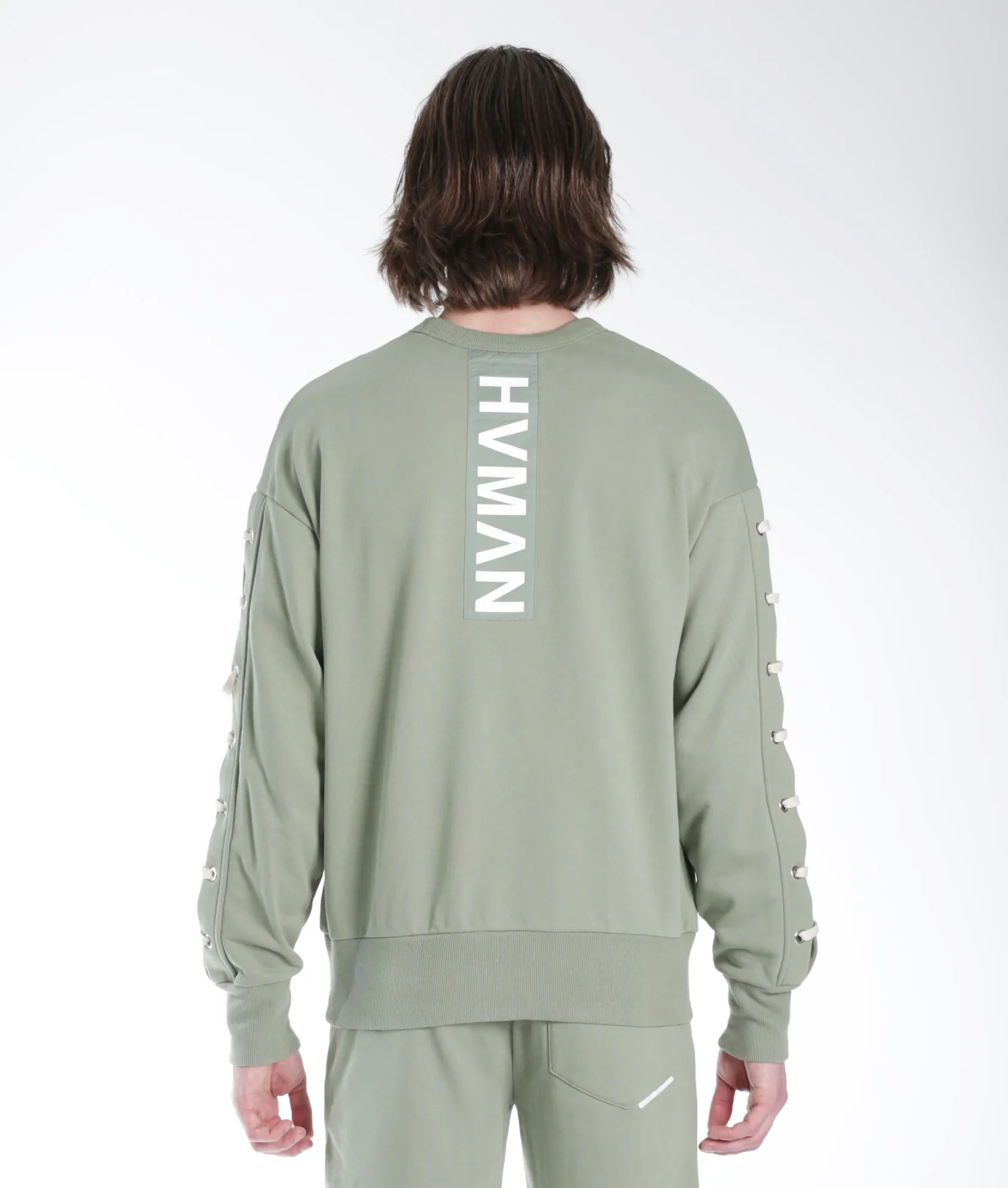 CREW SWEATSHIRT IN ASPEN LACE