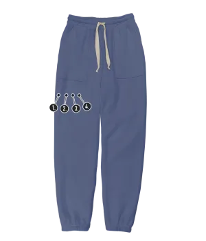 Custom Leg Mini Embroideries Unisex Sweatpants