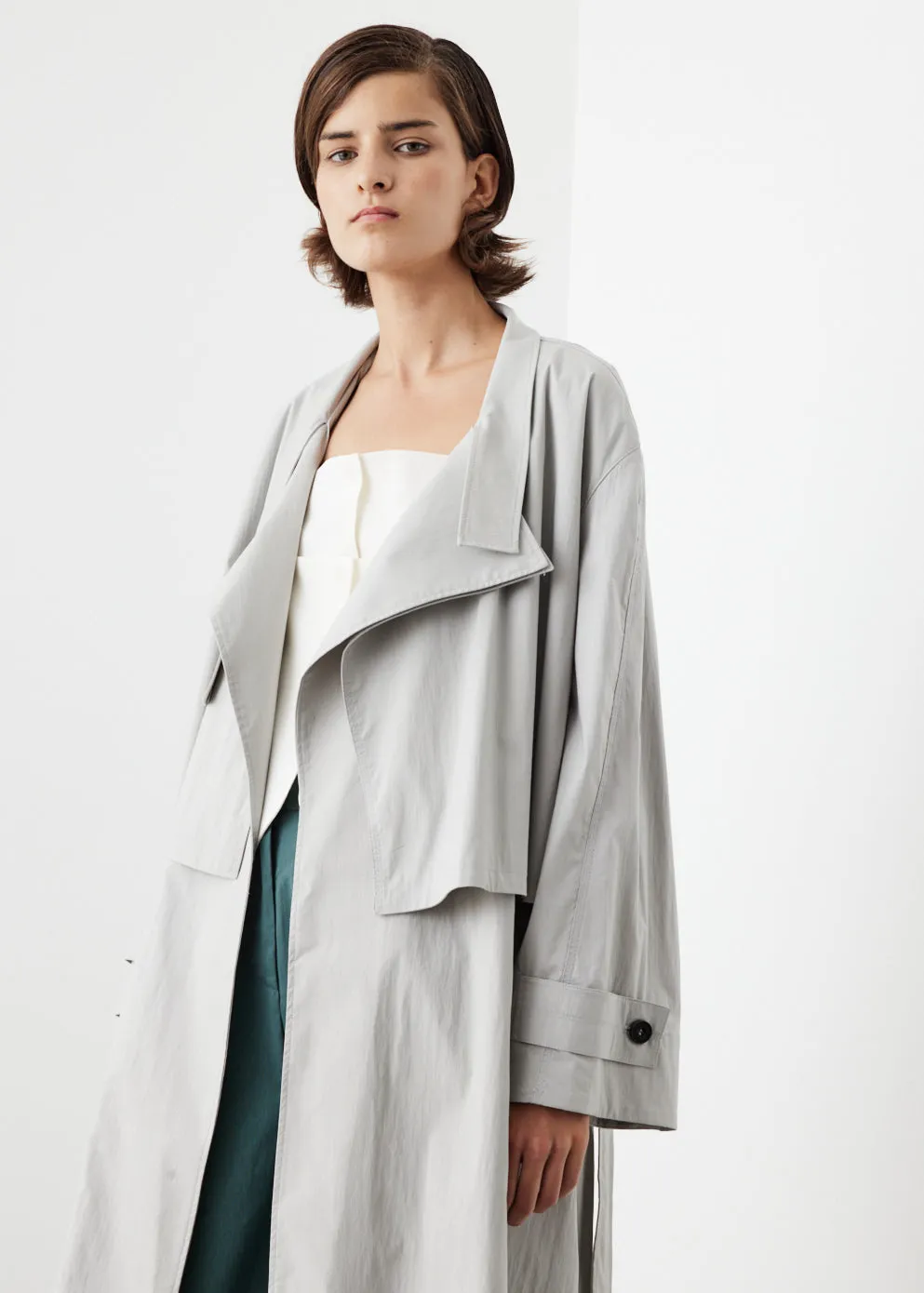 Double Collar Trench Coat