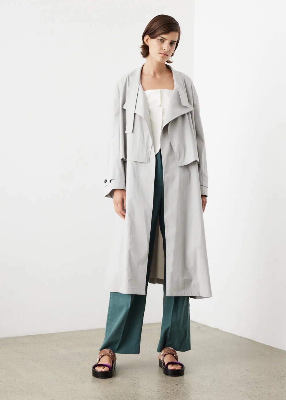 Double Collar Trench Coat