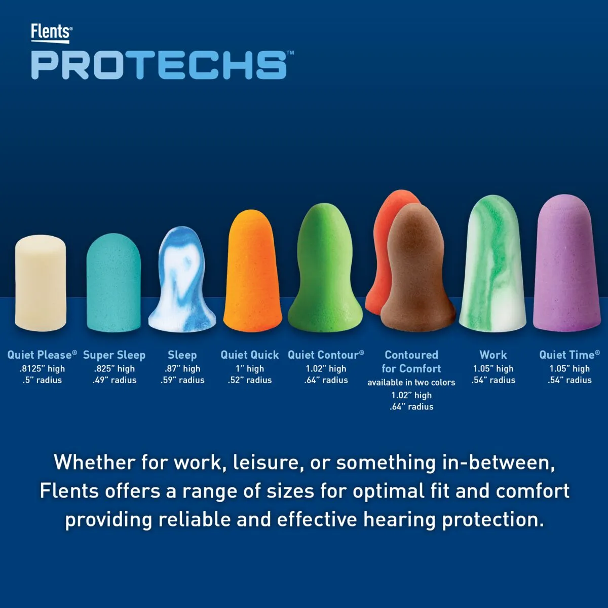 Flents® PROTECHS™ Ear Plugs for SPORT