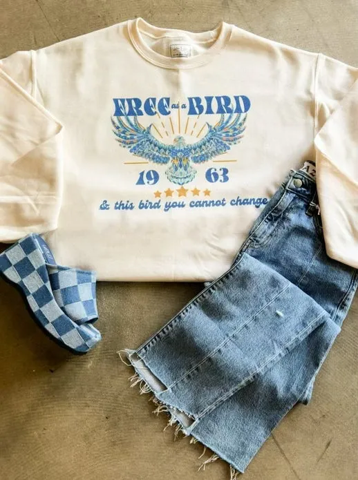 Free As A Bird Graphic Sweatshirt