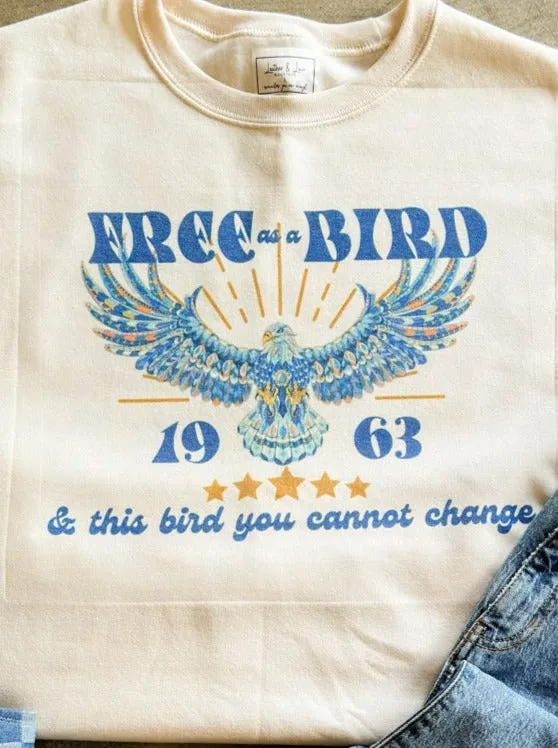 Free As A Bird Graphic Sweatshirt
