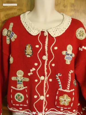 Gingerbread Family and Sweet Treats Bad Christmas Sweater