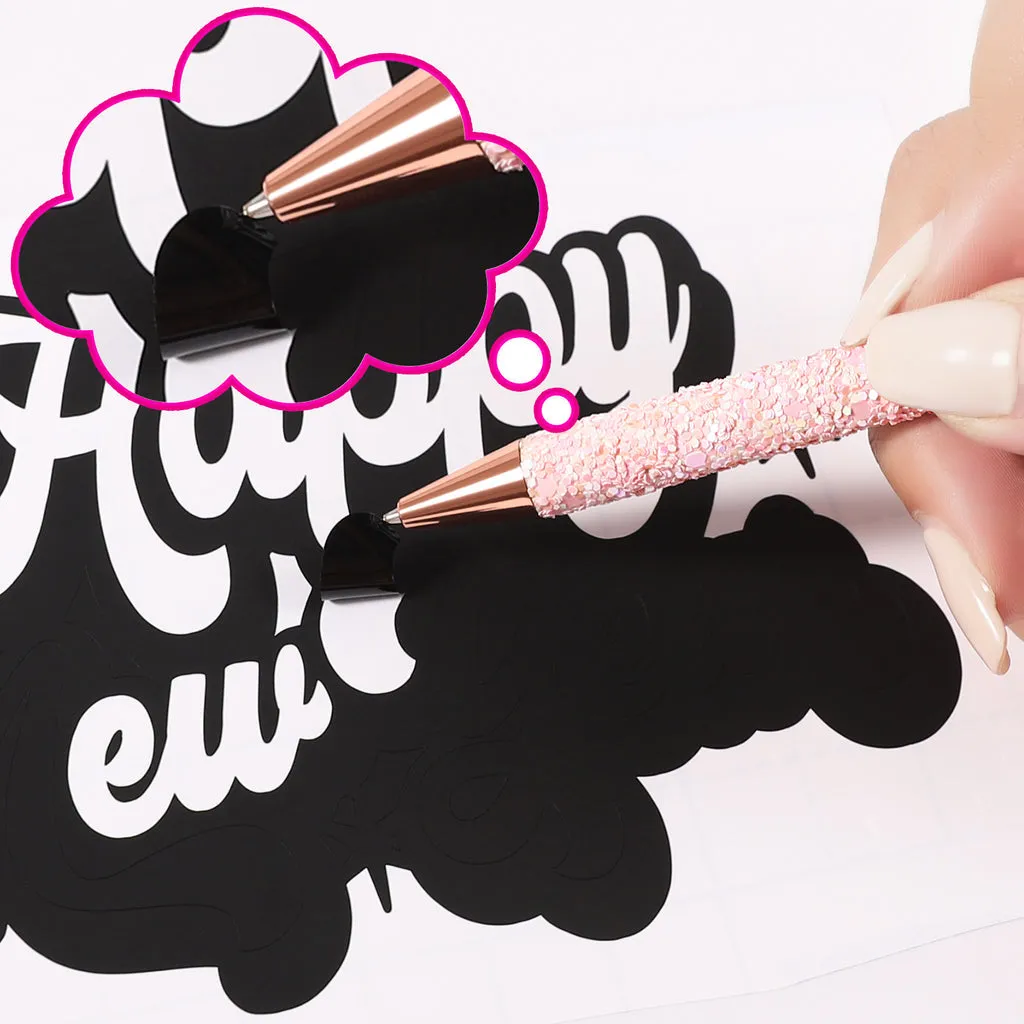 Glitter weeding pen