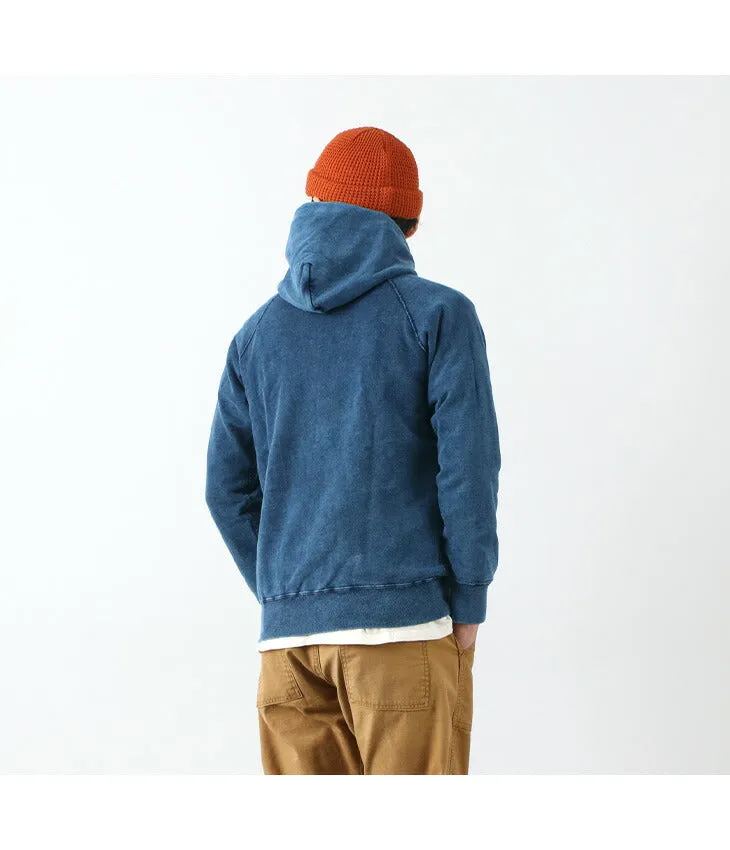 GOOD ON / GOBW1203 IS Indigo Raglan Pullover Hooded Sweatshirt