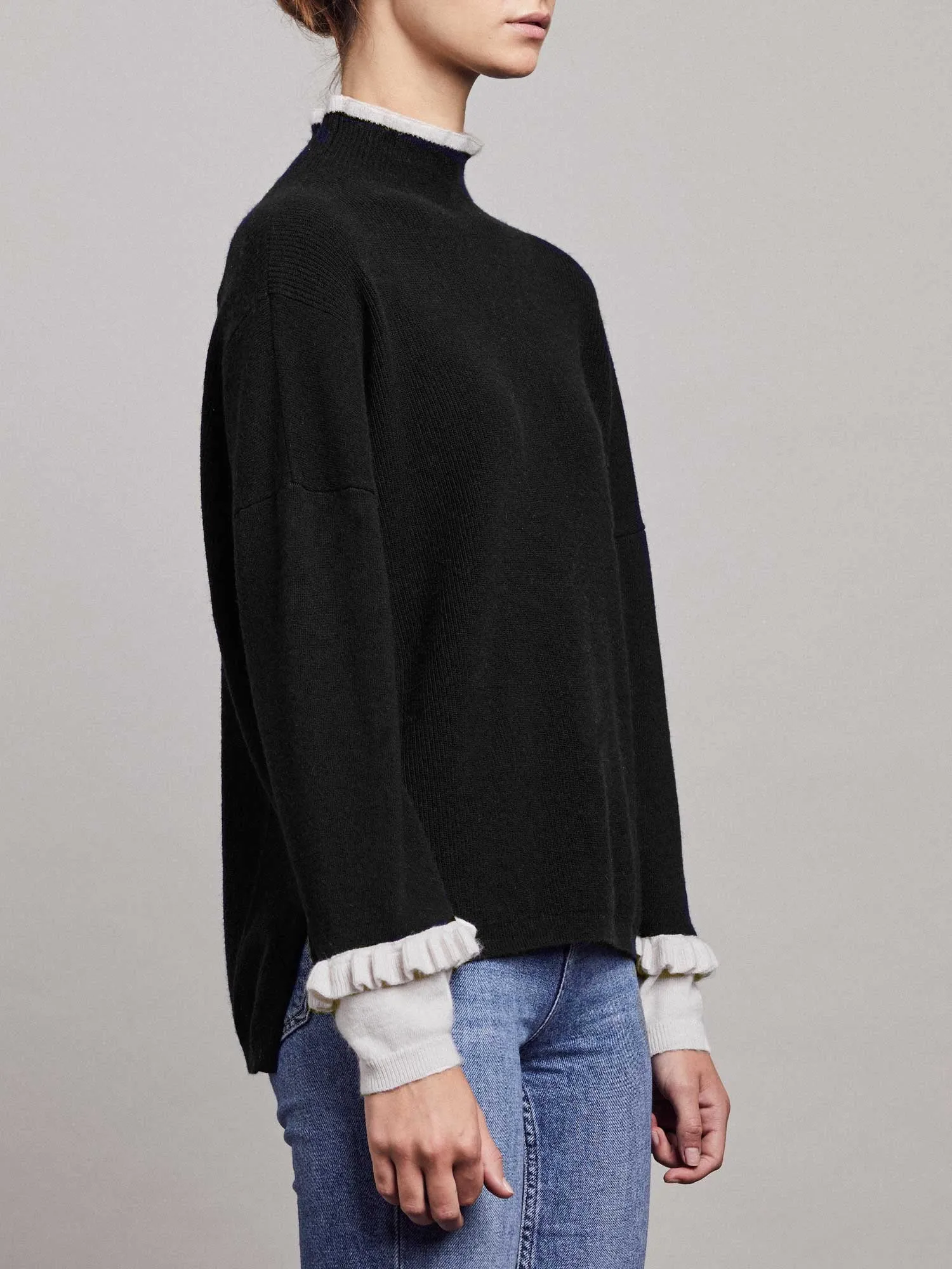 Grace Jumper – Blacklead/Vanilla