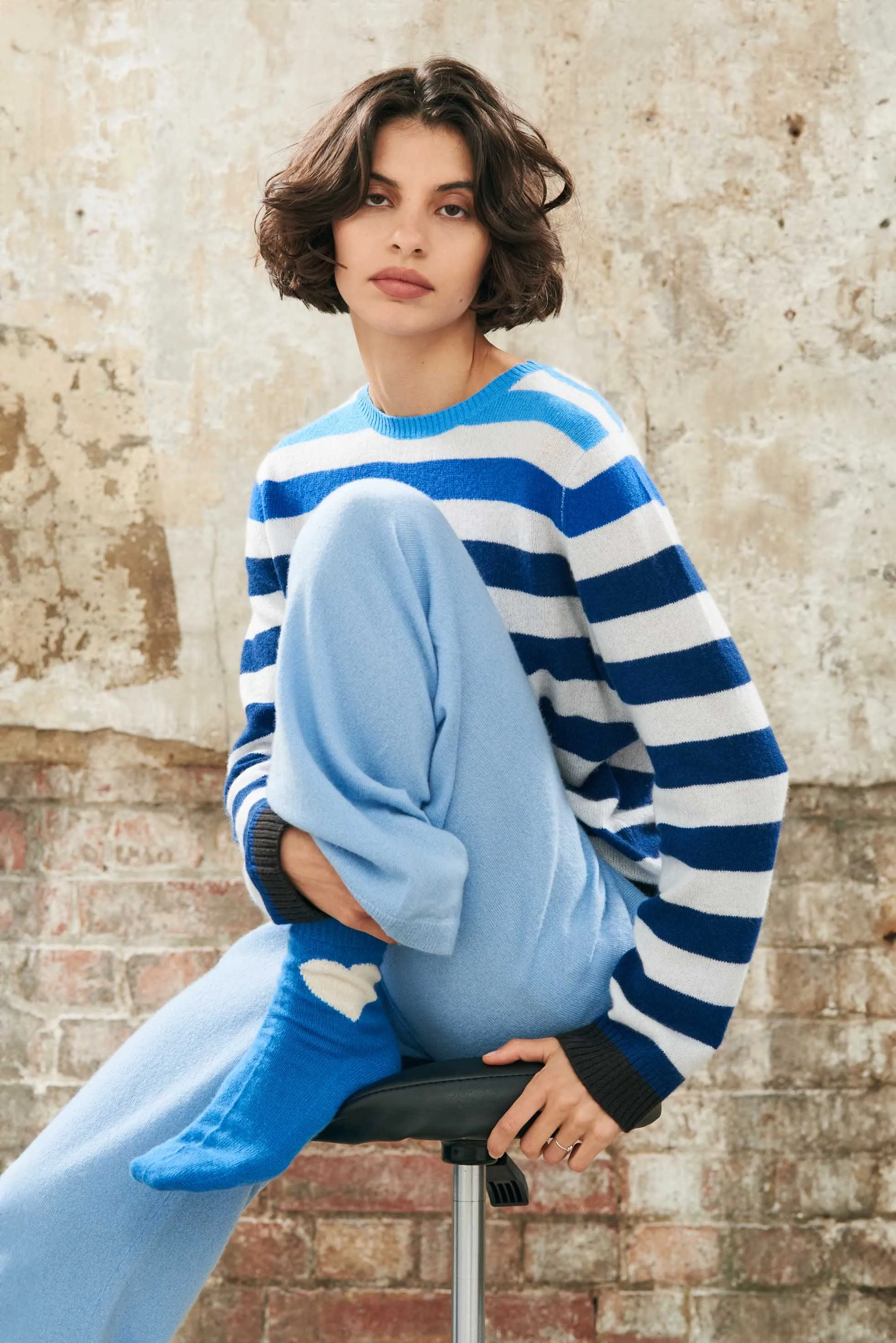 Gradient Stripe Crew
