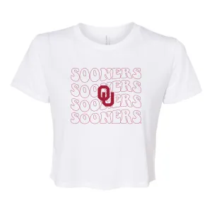 Groovy Gal Crop Short Sleeve T-shirt in University of Oklahoma