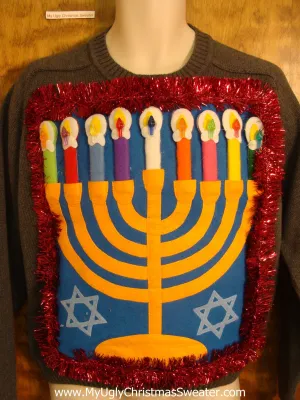 Hanukkah Sweater Colorful Pullover
