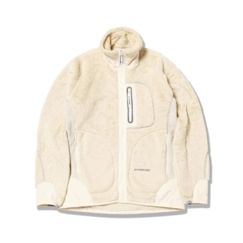 High Loft Fleece Jacket Off White