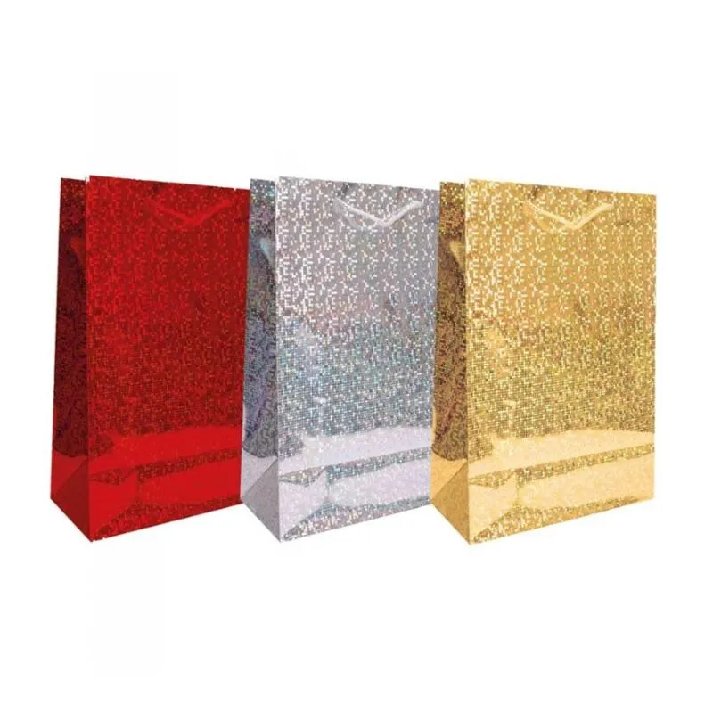 Holographic Gift Bag Assorted Extra Large - Case of 12