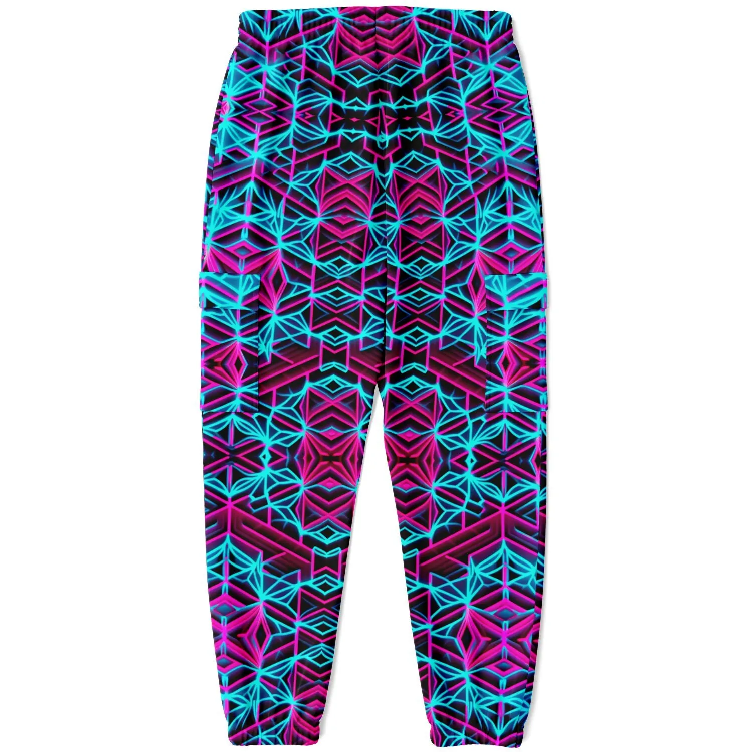 Holographic Reality Cargo Sweatpants