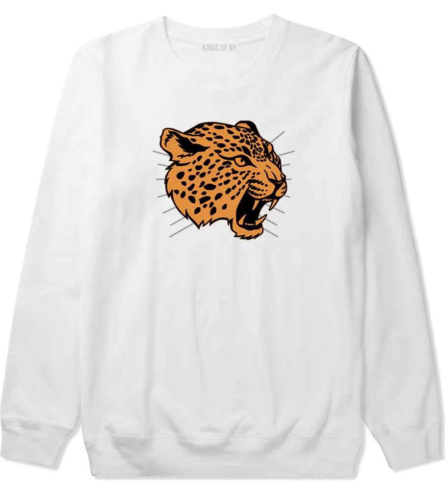 Jaguar Print Mens Crewneck Sweatshirt