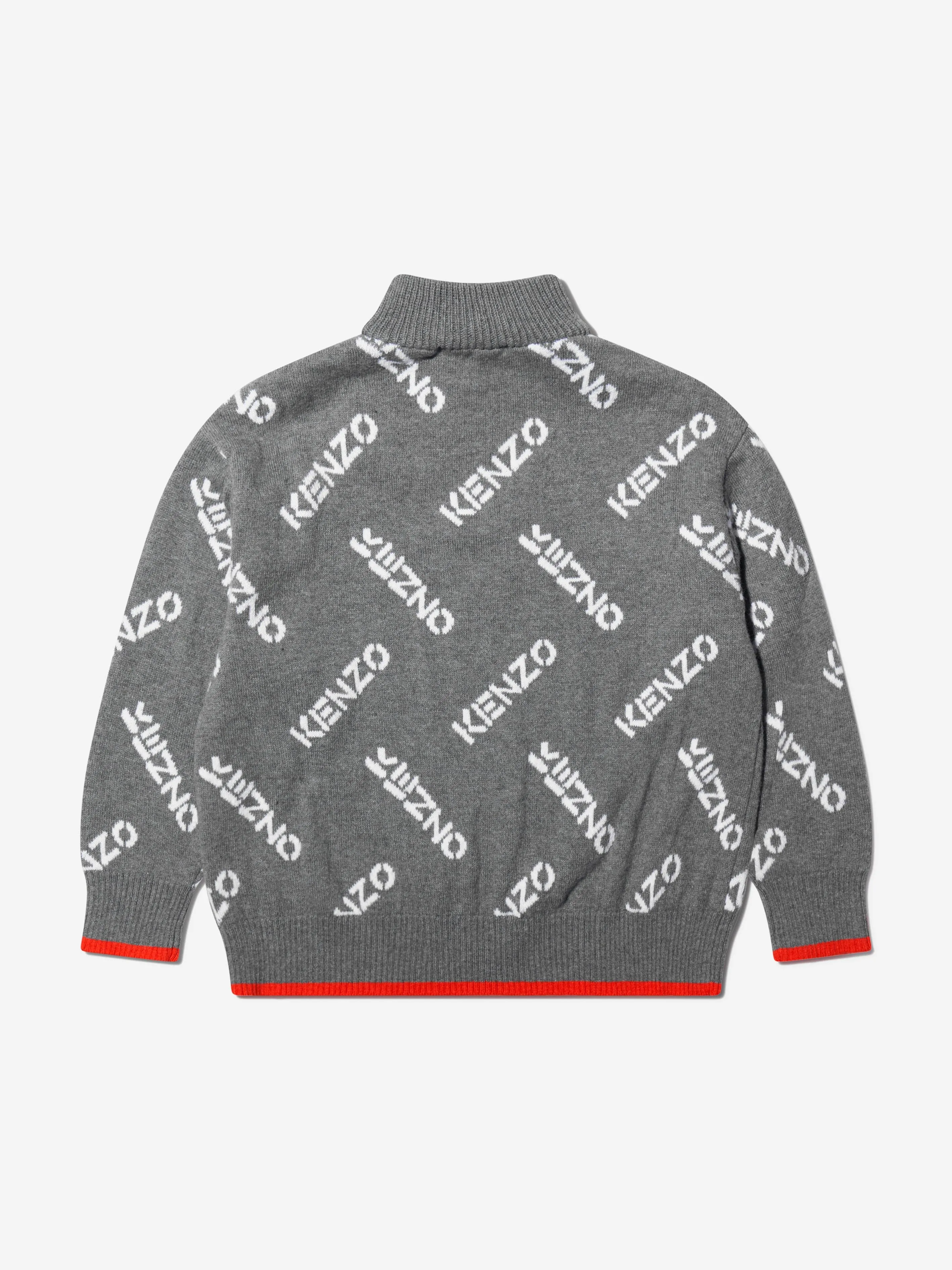 KENZO Boys Knitted Logo Jumper