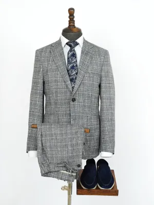 Light Stripe Gray Bespoke Men Suit Tailored