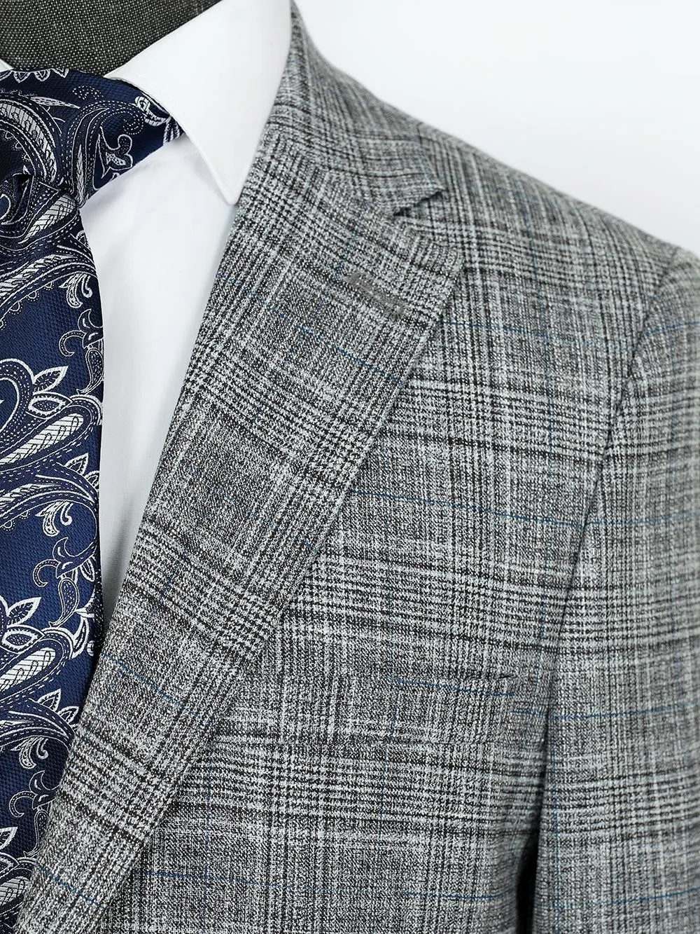 Light Stripe Gray Bespoke Men Suit Tailored