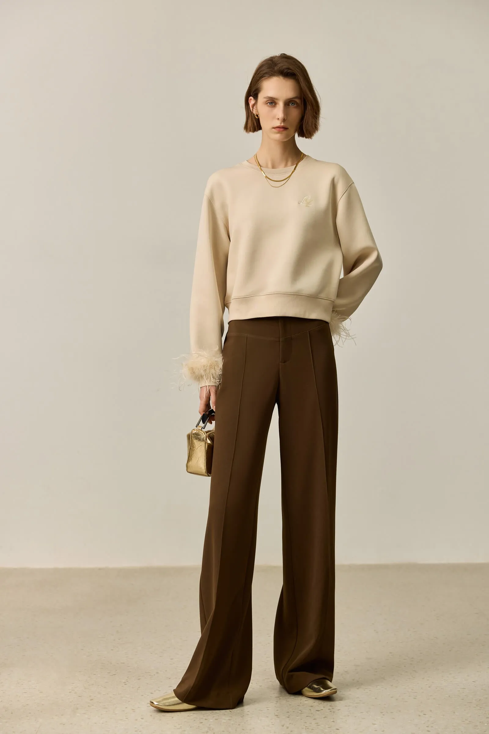 LILY Crew Neck Colorblock Sweatshirt