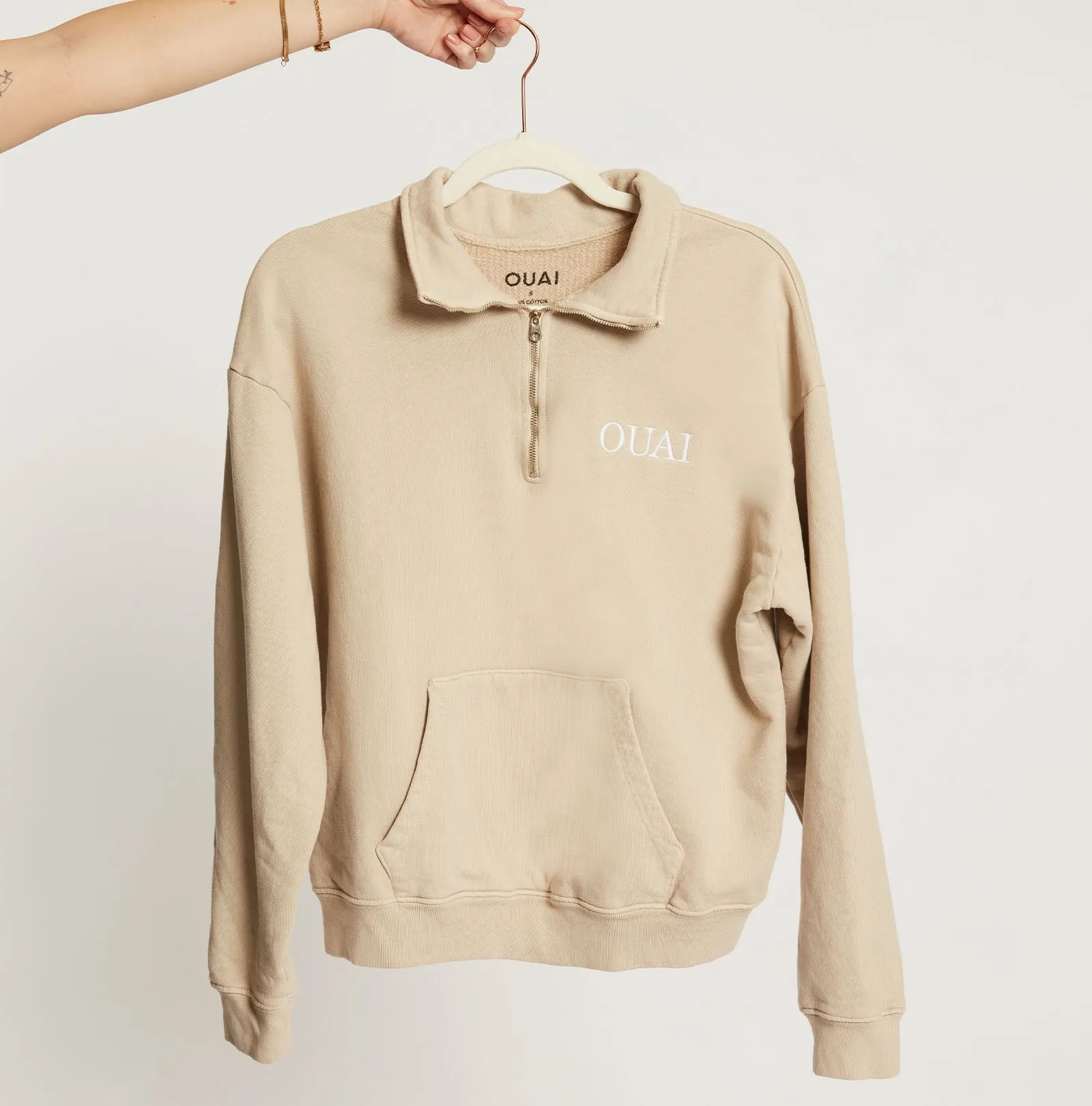 Live Life Your OUAI Half-Zip Sweatshirt