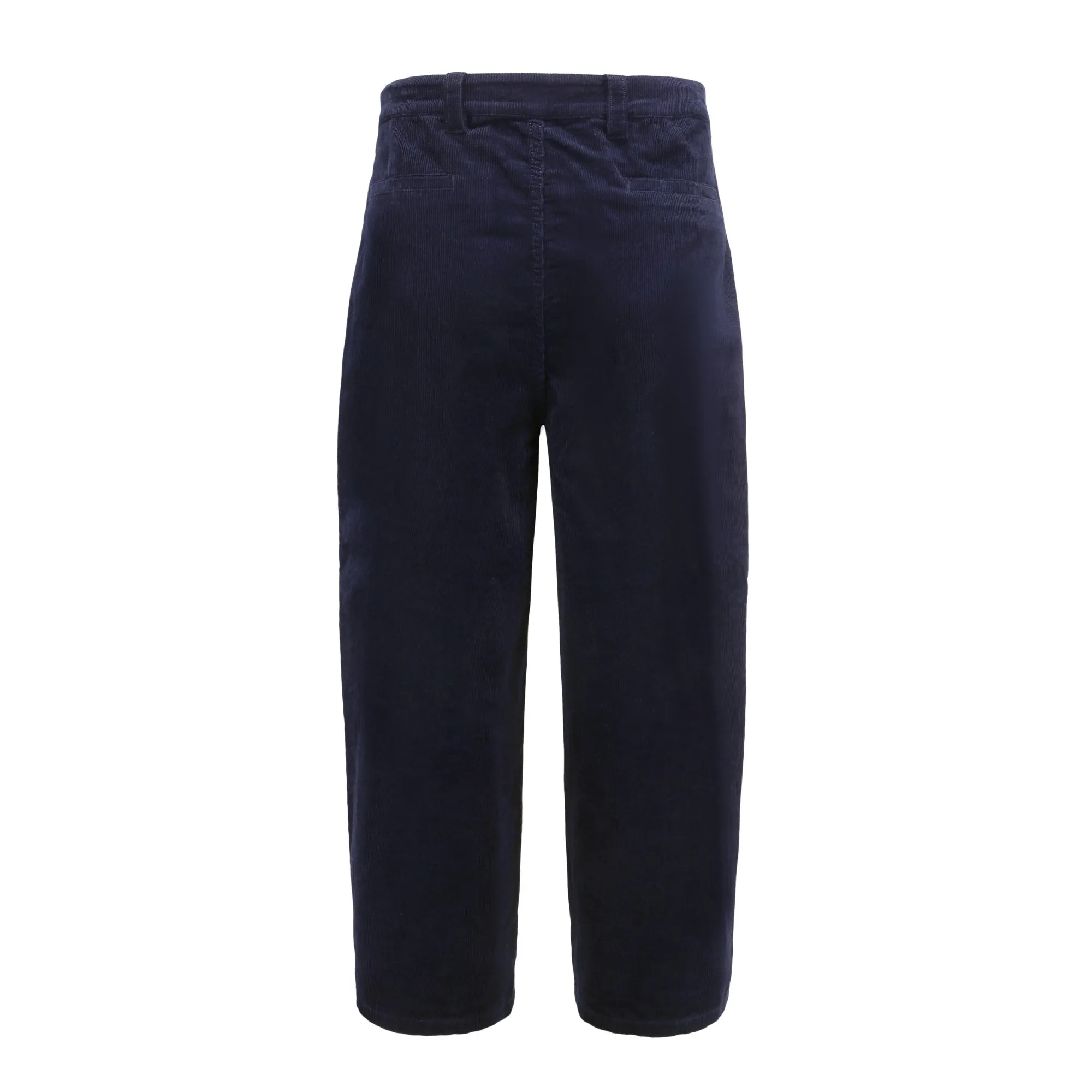 Men Patchwork Corduroy Pants - Navy