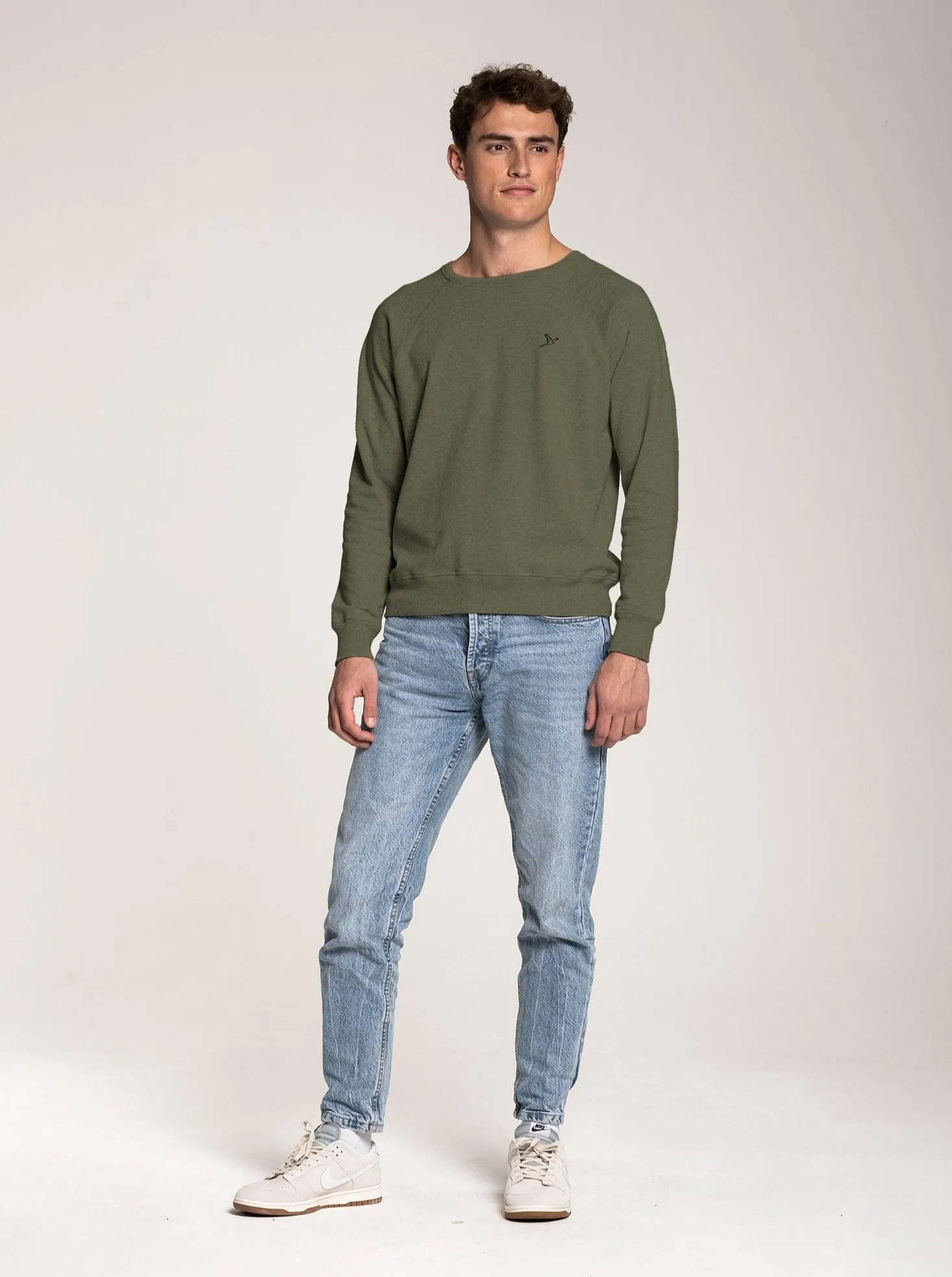 Men's Terry Crewneck - Olive