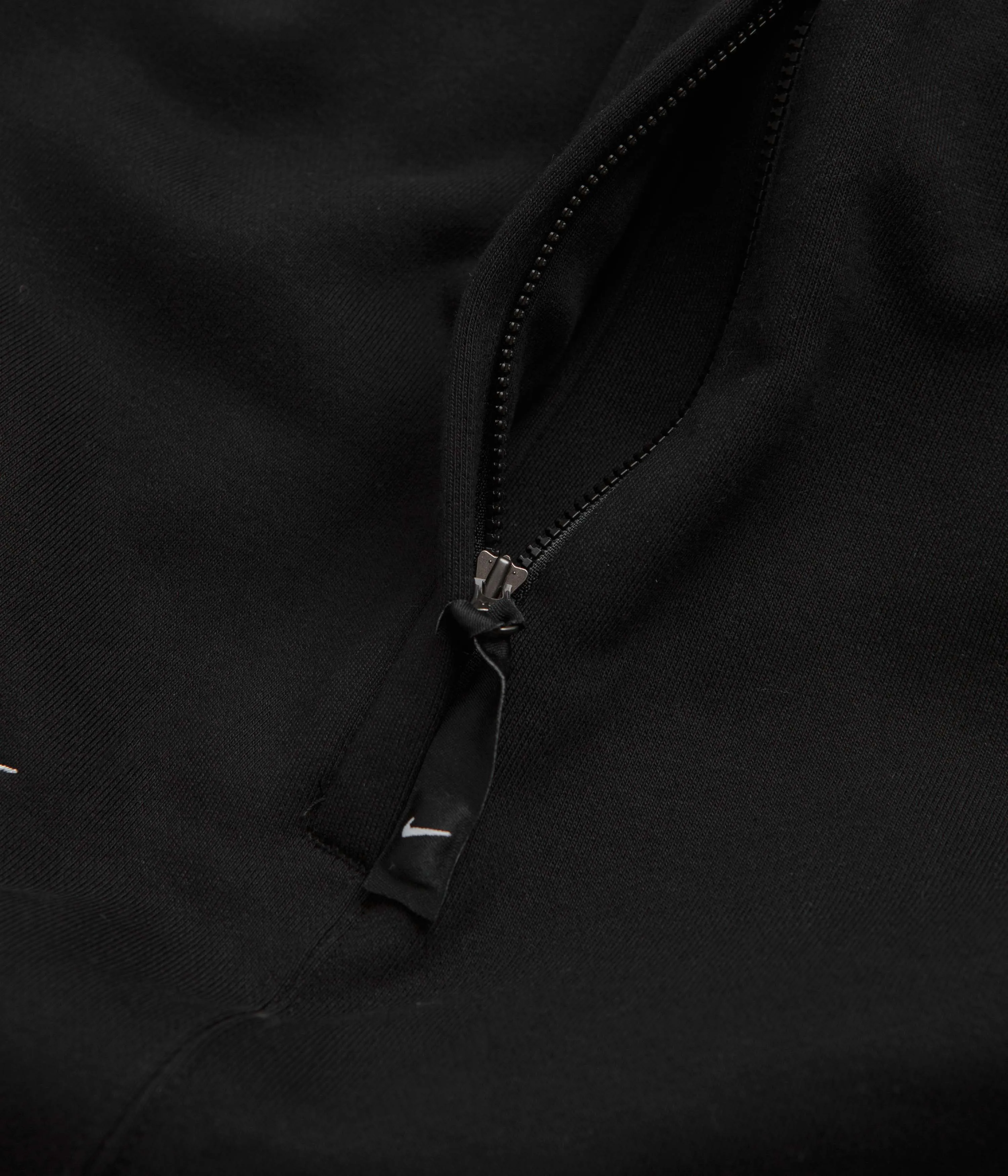 Nike Solo Swoosh Open Hem Sweatpants - Black / White