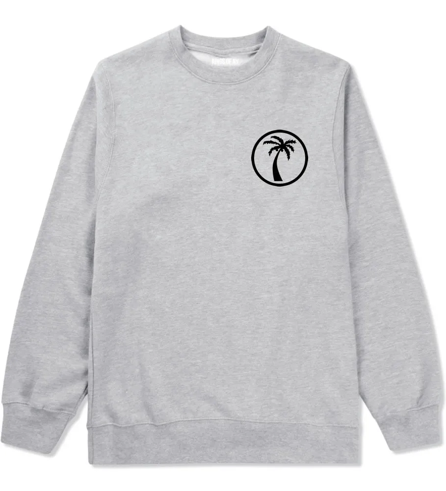 Palm Tree Chest Logo Crewneck Sweatshirt