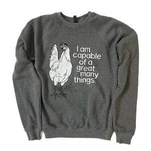 Positive Chicken Sweatshirt - Winter Grey