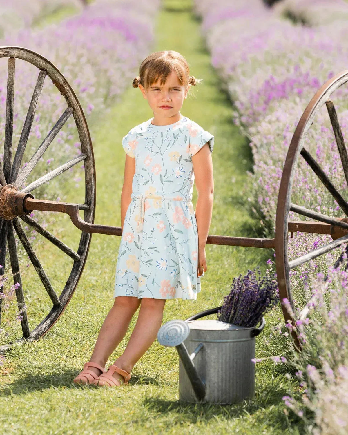 Printed Flowers Dress/Deux Par Deux