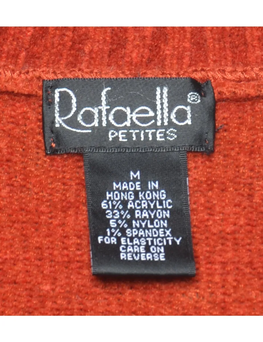 Rafaella Terracotta Jumper - M