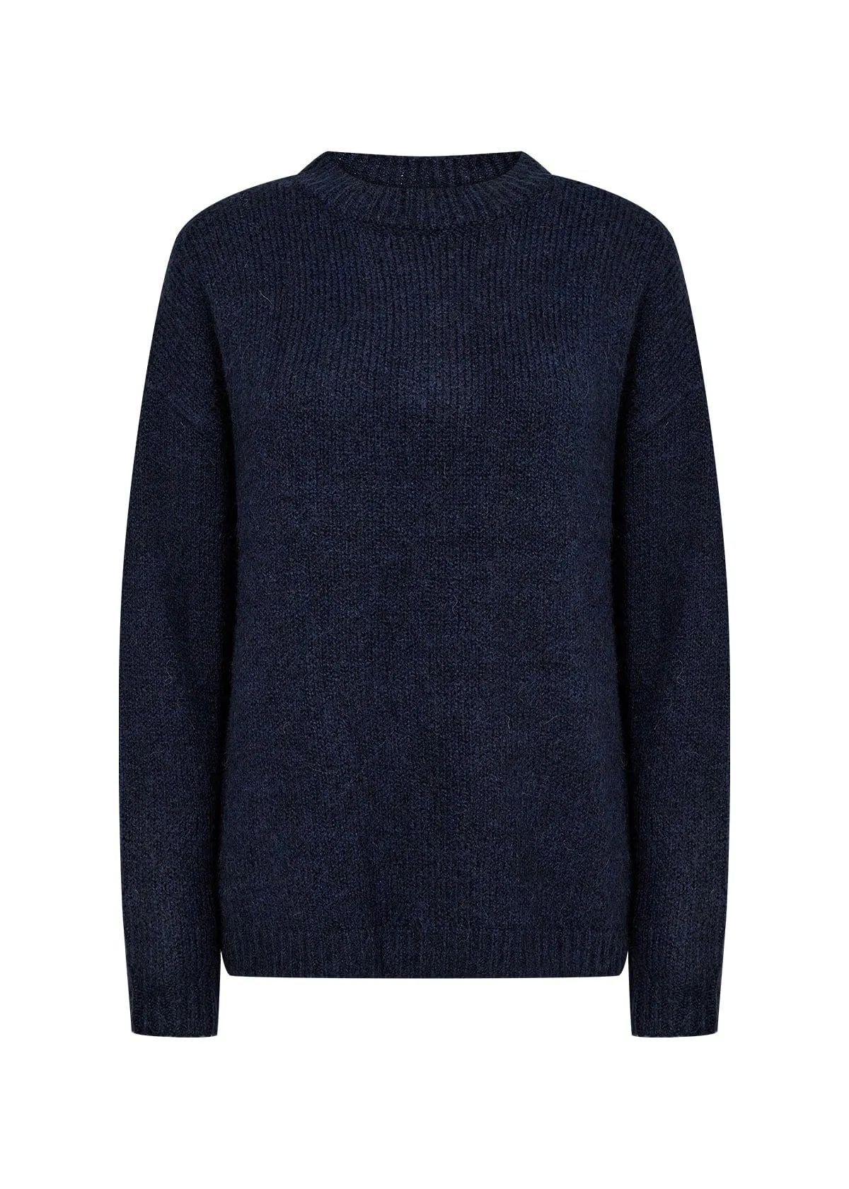 Soya Concept Crew Neck Jumper Denim Blue
