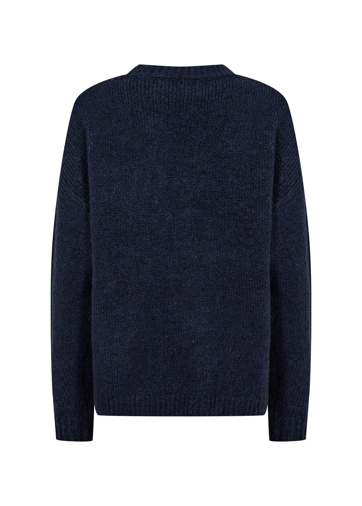 Soya Concept Crew Neck Jumper Denim Blue