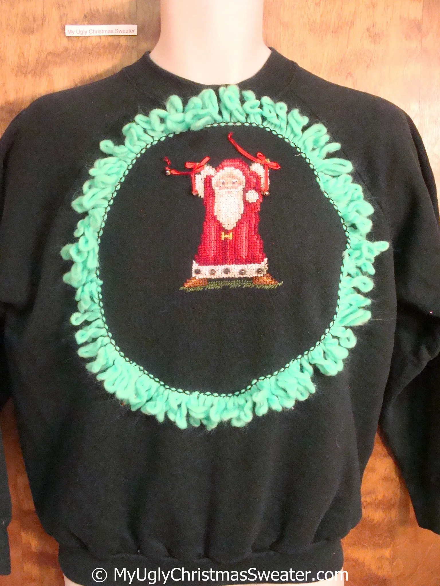 Stoked Santa Tacky Christmas Sweatshirt