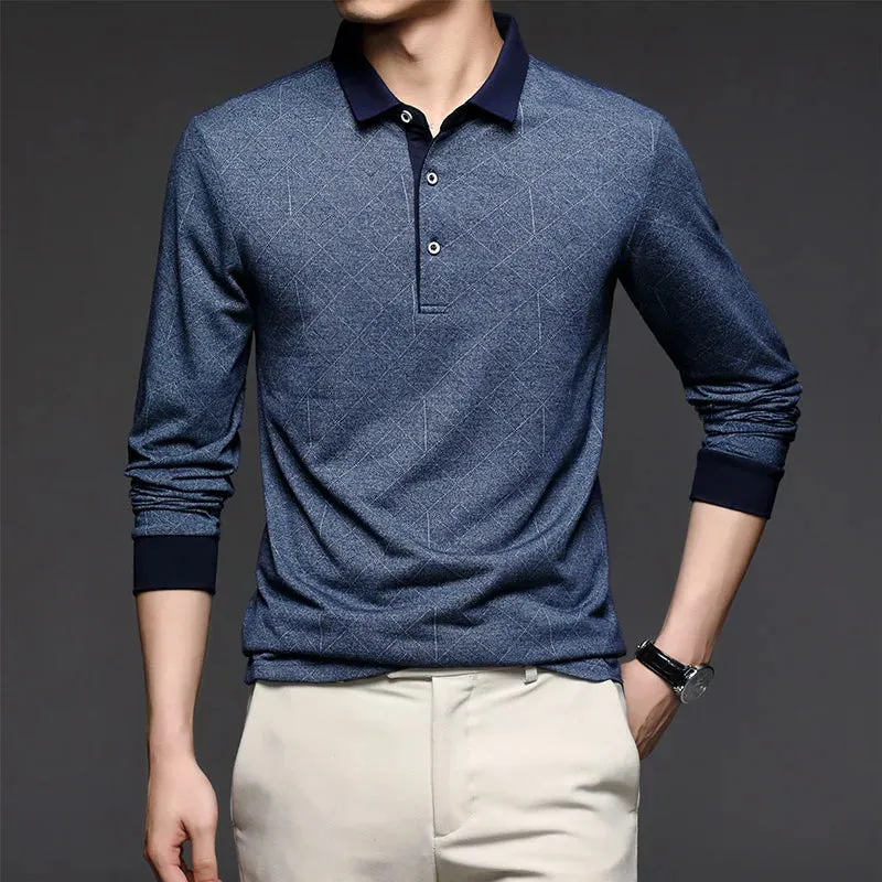 SuaveStitch Men's Long Sleeve Polos